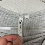 Cable & Gauge Light Heather Gray Ribbed Long Sleeve Tee Size M Photo 4