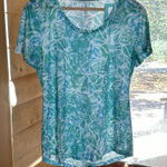 Reel Legends NWT  Soft Spirals Green Blue Tee Size Medium Photo 0