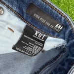 Kut From The Kloth  Ana High Rise Fab Ab Flare Jeans Size 6 Stretch Raw Hem Photo 6