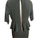 Kardashian Kollection Black Peplum 1/2 Sleeve Midi Dress XL Photo 5
