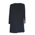 Go Couture  Long Sleeve Trapeze Swing Dress Small Black Minimal Quiet Luxury Photo 2