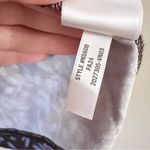 Madewell Drapey Mock neck Top in Floral Blue Size Medium Short Sleeves Photo 6