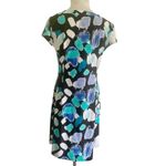 Aryeh  Size Small Dress Short Sleeve Colorful Blue Nylon Spandex Photo 3