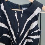 Loft Ann Taylor  Black Tan Animal Print Shift Dress Petite Size 00 Photo 4