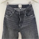 ANINE BING  frayed high-rise bootcut jeans in dark gray Photo 8