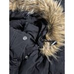 Tommy Hilfiger  Black Zip/Snap Up Fur Hood Puffer Jacket Logo Size XL Pockets Photo 5