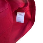 Coldwater Creek  100% Silk Red Diamond Pintuck Button Front Blouse Women’s L GUC Photo 11