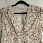 Outerknown  Juniper Floral Print V-Neck Short Sleeve Mini Dress Size Small New Photo 2