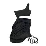 SheIn  Black Bodycon Mini Tank Dress Cutout XS One Shoulder Cocktail Photo 1