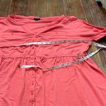 Torrid Coral Button-Down Dress w/ Roll Up Sleeves size 4X Photo 7