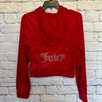 Juicy Couture 🔥 OG Bling Velour Iconic Tracksuit Hoodie & Pants Flash Red LARGE Photo 4