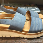 Adrienne Vittadini  Blue Strappy Platform Sandal‎ size 8 Photo 0