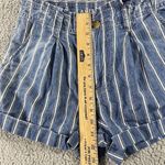 American Eagle  Shorts Womens 6‎ Paperbag High Waist Stripe Boho Photo 6