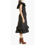 Mille Palma Tiered Ruffle Cotton Dress Size XS Black Photo 3