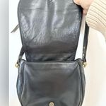 Donna Karan DKNY y2k black leather crossbody bag emo goth dark Photo 2