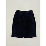 Yucantan Bay‎ 90s Vintage Suede Leather Pencil Skirt Knee Length Black Size 8 Black Photo 9