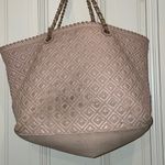 Tory Burch Beige Quilted Leather Marion Tote Photo 3