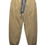 Samaria Leah Nicki Sweats Jogger Pants Oat Denim Lace Photo 3