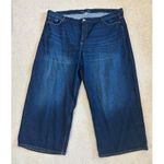 Old Navy  Mid Rise Baggy Wide Leg Jeans Dark Wash Blue Denim High Waist Size 26 Photo 1