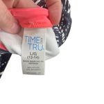 Time & tru full bathing suit size large black white pink Photo 4