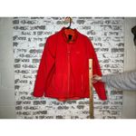 The North Face | women bright orange zip up jacket Photo 4
