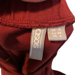 ASOS Maroon Sleeveless Crisscross Opened Back Mini Dress Women Sz 4 Photo 8