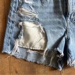 American Eagle  Mom Short Distressed Ripped High Rise Denim Shorts Size 2 Photo 1