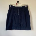 Anthropologie Short Cargo Skirt 0 Navy Blue Preppy Pencil Skirt Casual Work XS Photo 8