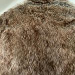 Hollister π | Faux Fur Jacket Small Brown NWOT Photo 6