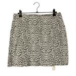 Mustard Seed Boutique  White Leopard Denim Mini Skirt L Photo 1