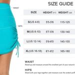 NEW Turquoise Swim Skirt Blue Size XL Photo 4