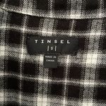 Tinsel Black Plaid Flannel Shirt. Size Small‎ Photo 2
