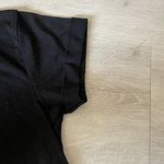 Awake  Top Cuffed Sleeve Basic Tee Short Sleeve Pocket Black Size Small Photo 2