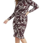 Eloquii Dress Womens Plus 22 Paisley Mock Neck Puff Sleeve Holiday Party Be Rad Photo 0