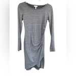 Leith Heather Gray Long Sleeve Dress Photo 1