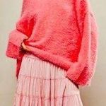 Free People NWOT Harrison Bunny Crew Sweater Photo 0