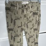 Free People  Green & Khaki High Rise Skinny Long and Lean Jeans Size 26 Photo 9