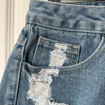 SheIn  Double Waistband Cutout Destroyed Cutoff Shorts - Size S Photo 3