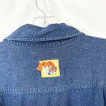 VTG Bechamel Plus Sz 3X Denim Top School Bus Embroidered Blue Button Teacher 168 Photo 5