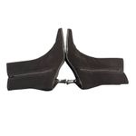 Stuart Weitzman Women's Black Suede Ankle Boots Size 8.5 Zip Closure Photo 5