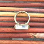 Silpada  KR Collection Brass & Crystal Ring Size 7 Photo 2