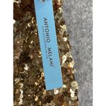 Antonio Melani Gold Sequin Pencil Skirt Party Holiday Formal NWT Size 2 Photo 4