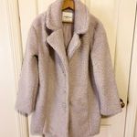 American Eagle NWOT  purple/gray long teddy jacket Photo 1
