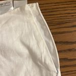 H&M White Mini Linen Blend Skirt with Slit Photo 2