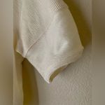 Madewell  NWOT Boxy Textured jacquard corduroy puff sleeve top button tee shirt Photo 3