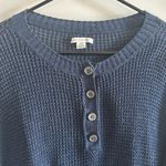 American Eagle  Long Sleeve Sweater Shirt Navy Blue Size S Photo 1