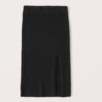 Abercrombie & Fitch Black Ribbed Midi Skirt 2 piece set coord Photo 3