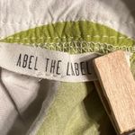 Anthropologie Abel the Label Green White Ruffle Maxi Dress Size Small Photo 4