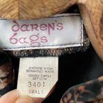 Vintage 70s Cottagecore Quilted Band Collar Jacket Brown Velveteen Floral S Photo 9