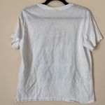 Cinq à Sept Cinq a Sept white cotton Amour foiled tee shirt large NWT Photo 3